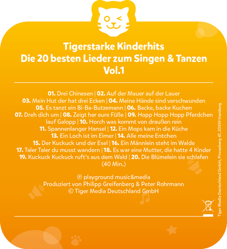 tigercard - 20 Lieder Singen + Tanzen